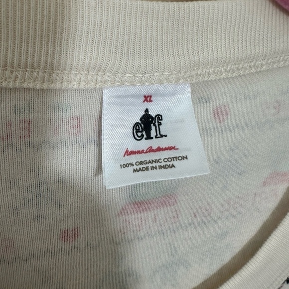 Hanna Andersson  Adult Size XL ELF Christmas pajama long John top (unisex) - Picture 3 of 3